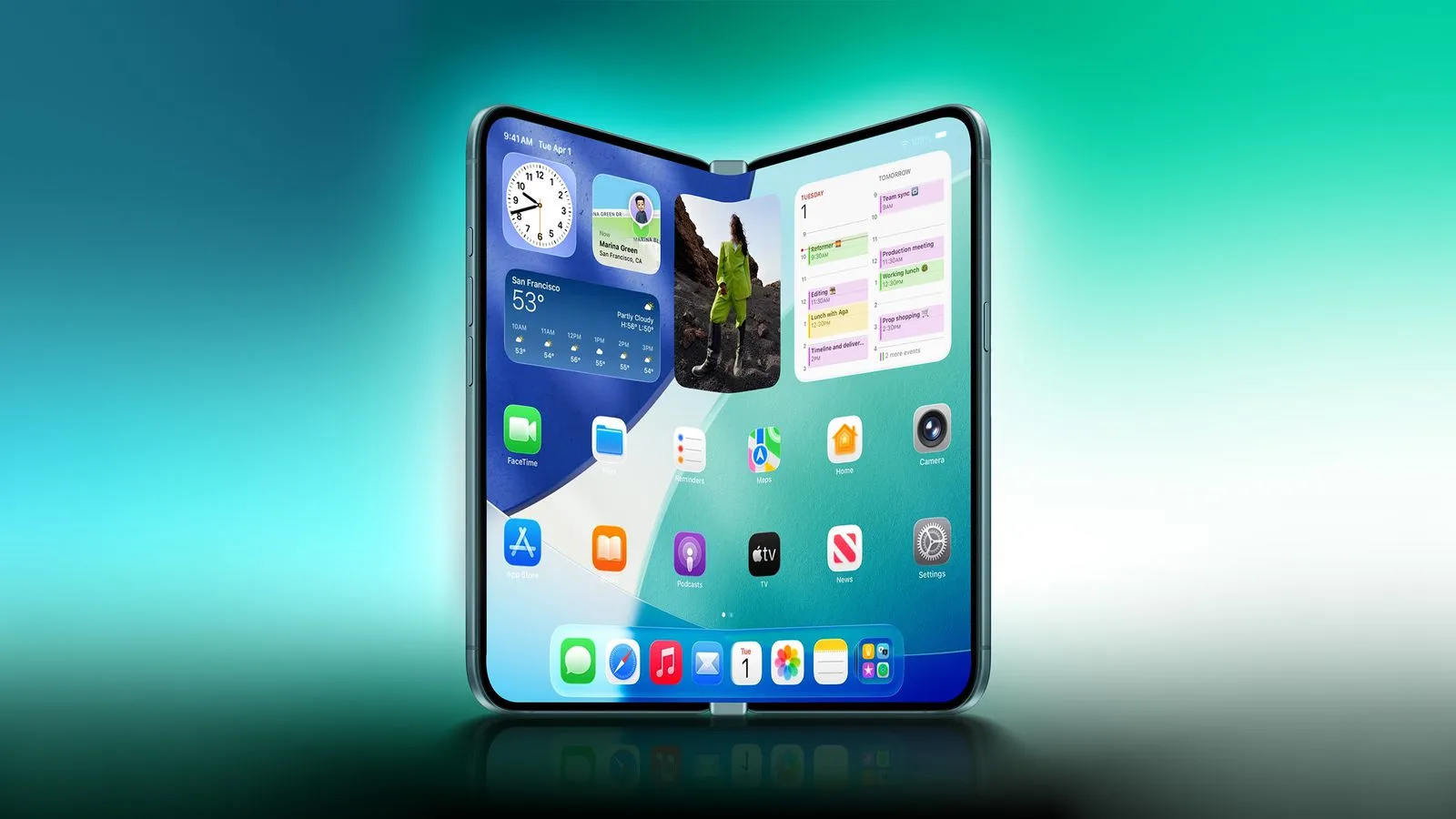 apple foldable iphone concept design