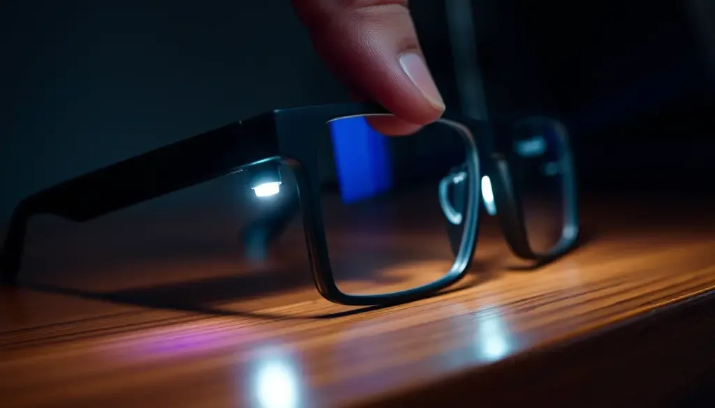 smart glasses privacy led light camera sensor