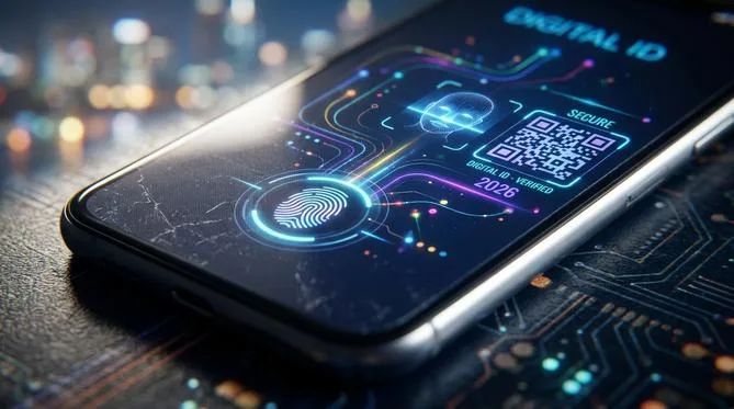 smartphone digital id verification screen