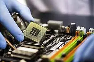 advanced microchip processor semiconductor wafer