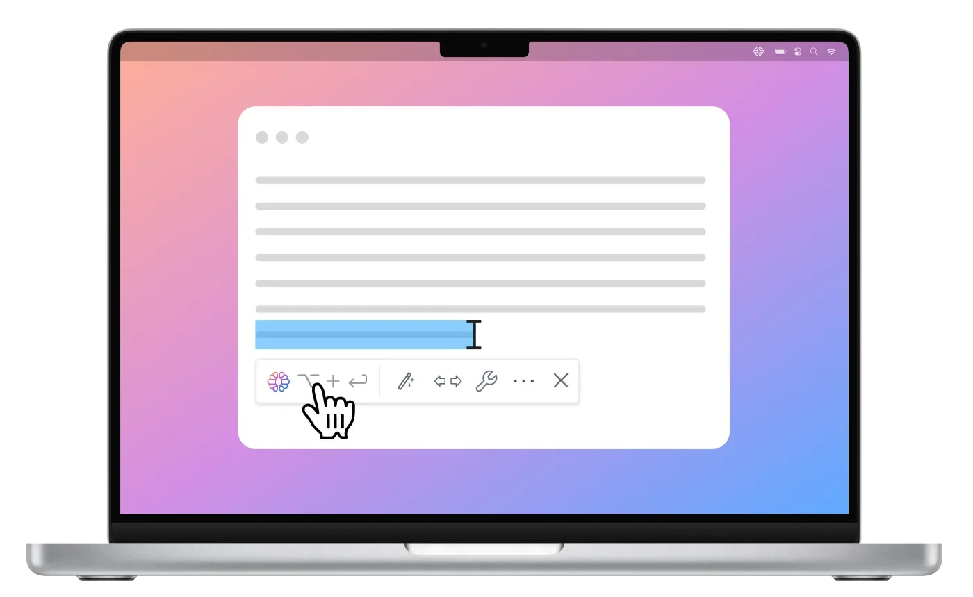 artificial intelligence writing assistant interface