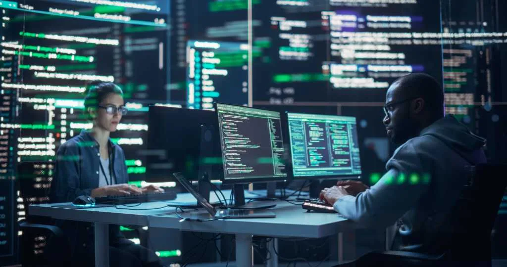 software developer fixing security bug