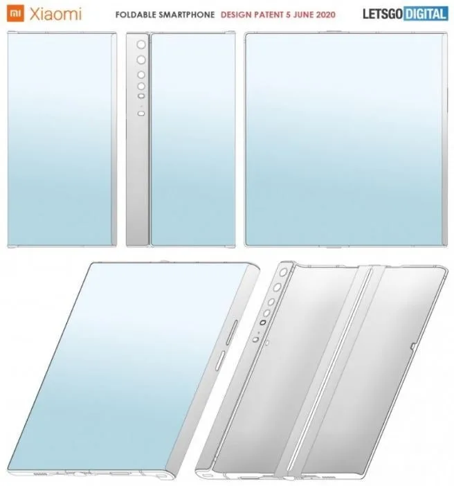 xiaomi foldable smartphone leak concept