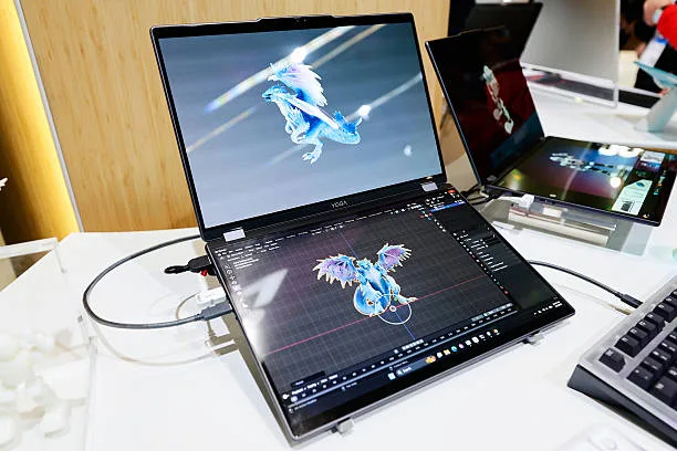 lenovo yoga laptop pop up store display