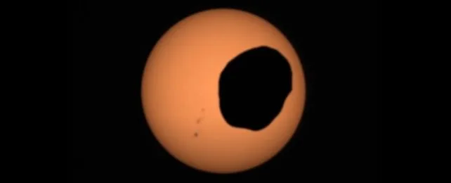 phobos mars moon transit sun eclipse