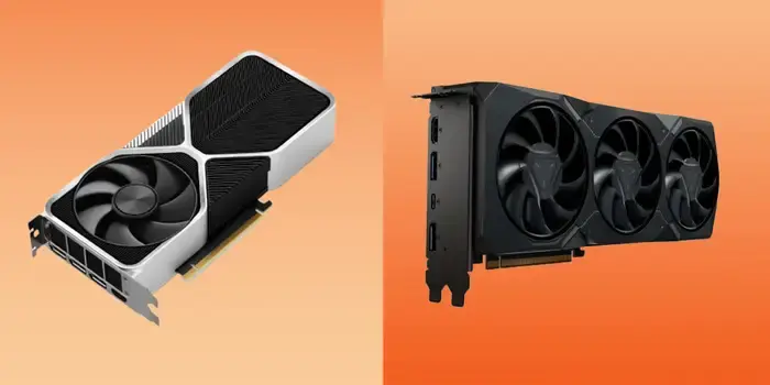 GPU 클럭 속도와 성능 향상을 상징하는 그래프 및 속도계 이미지