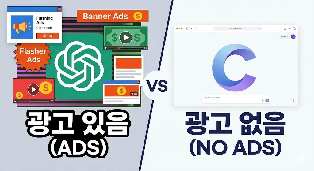 챗GPT 유료 무료 플랜 비교 테이블