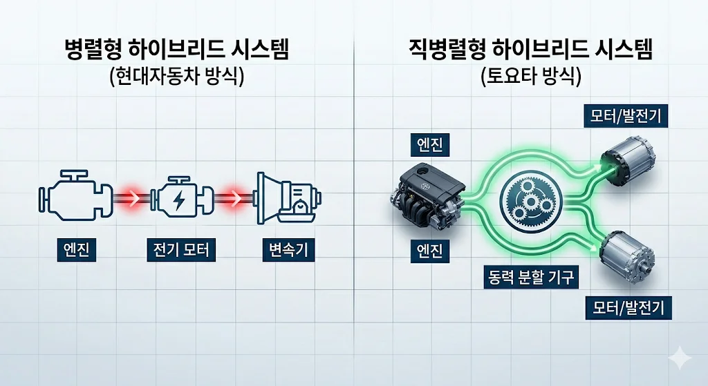 하이브리드 자동차 작동 원리 — 연비 20km 찍는 회생제동의 비밀