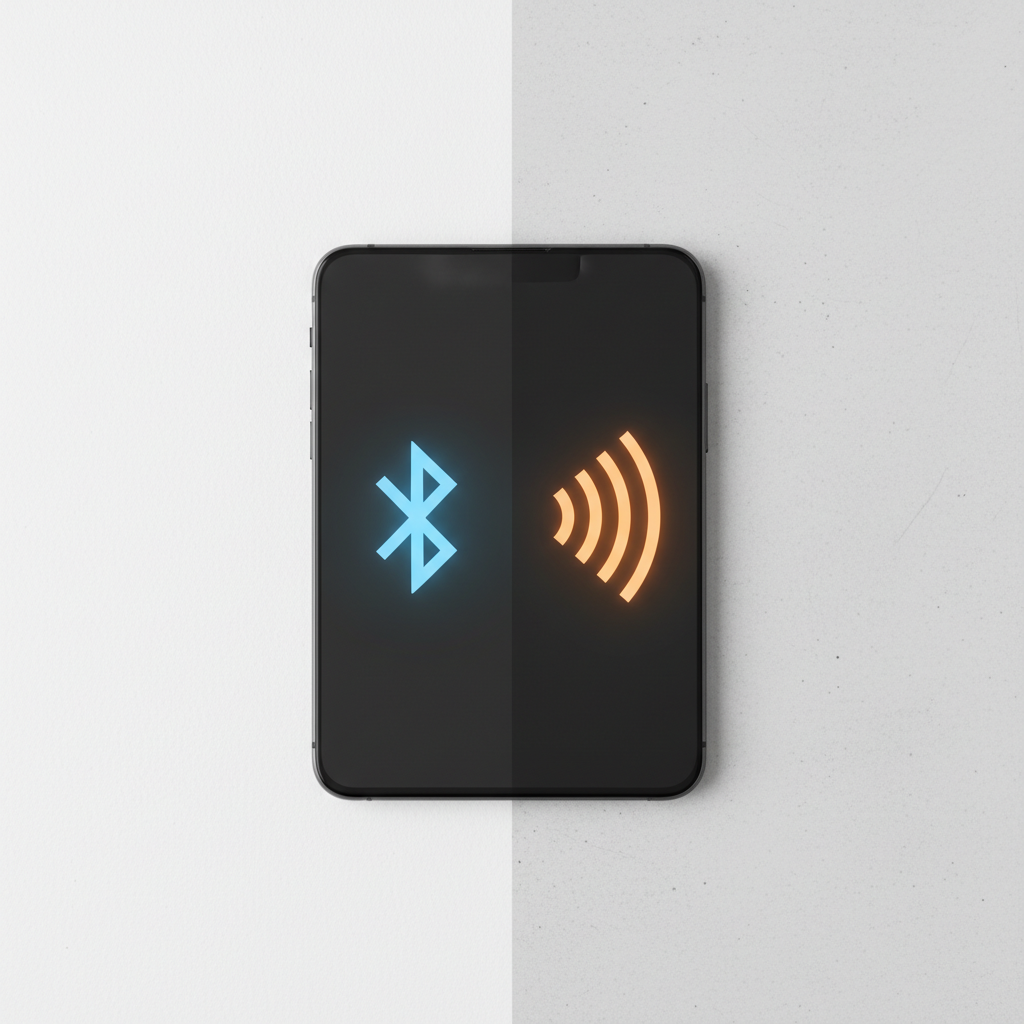 블루투스 NFC 차이점 비교 이미지